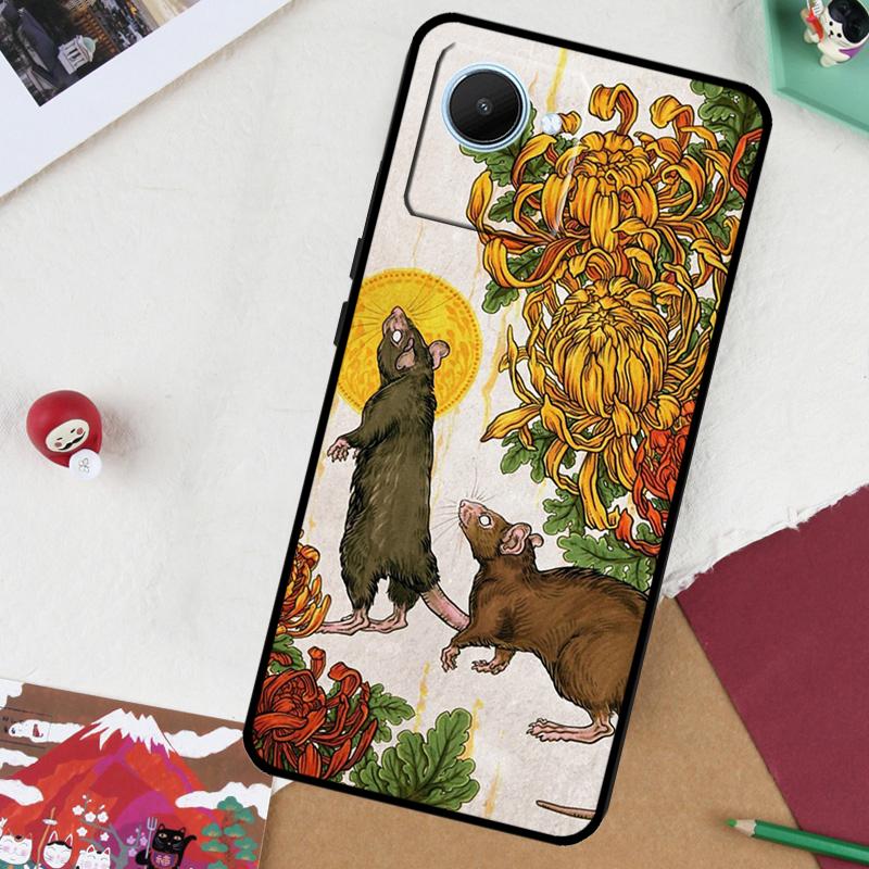 Chrysanthemum For Realme 14 Pro Plus 13 10 11 12 GT 6 5 6T GT7 Pro C61 C55 C53 C51 C21Y C25S C67 C75 Case