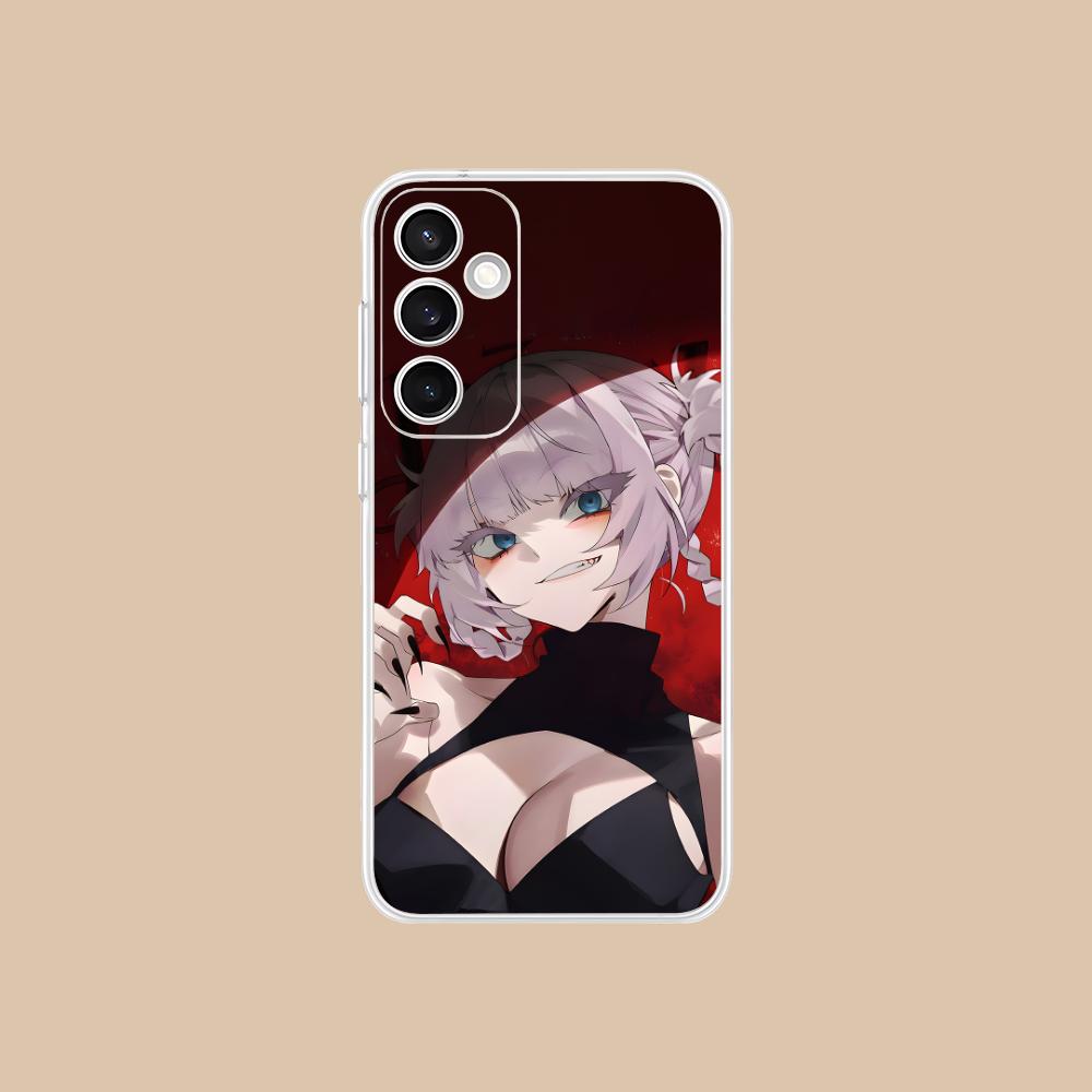 Call Night Nazuna Clear Mobile Phone Case for Samsung Galaxy S25 S24 S23 S22 S21Plus FE Ultra Colorful Cover