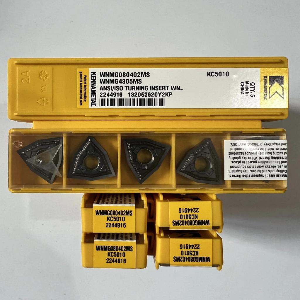 KENNAMETEL / WNMG080402MS KC5010 / Original carbide blade 10 Pcs