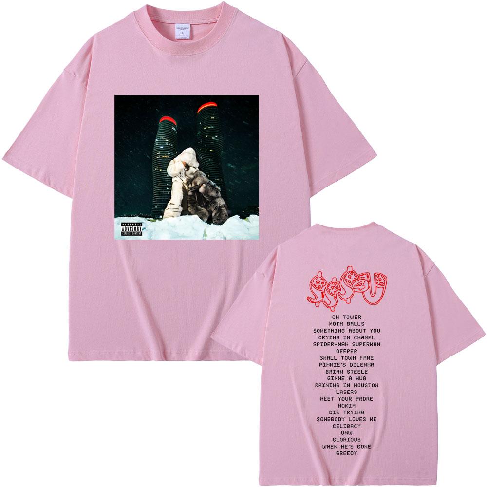 Rapper PARTYNEXTDOOR & Drake SSS4U Some Sexy Songs 4 U Album Graphic Print T-shirts Unisex Unisex Hip Hop Fashion Oversized T Shirts