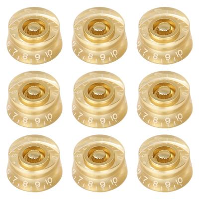 9 Pack Guitar Volumes Control Knobs Precisions Adjustment Potentiometer Caps ABS Texture for Electric Acoustic Guitar