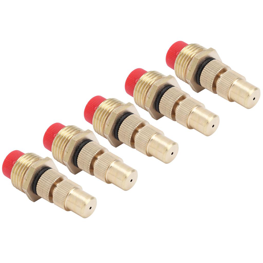 5Pcs G1 2 Male Thread Atomizing Nozzle with Filter Screen Adjustable Garden Lawn Sprayer Nozzle