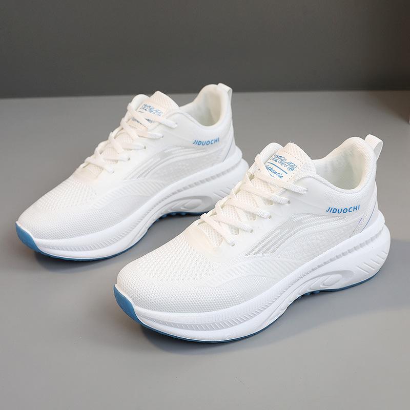Women's New Breathable Mesh Mesh Shoes Versatile Casual Single Shoes Lightweight Soft Sole Small White Shoes