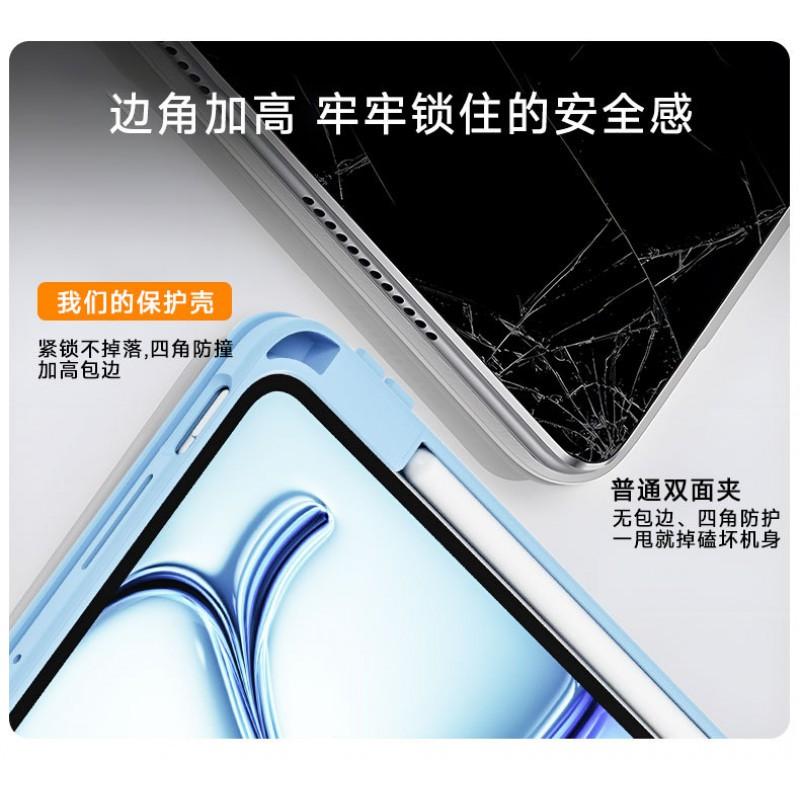 Magnetic Slide Track Detachable Rotating Stand Case IPad Pro Air 6 7 11th Gen Mini Tablet Cover Flip Leather TPU