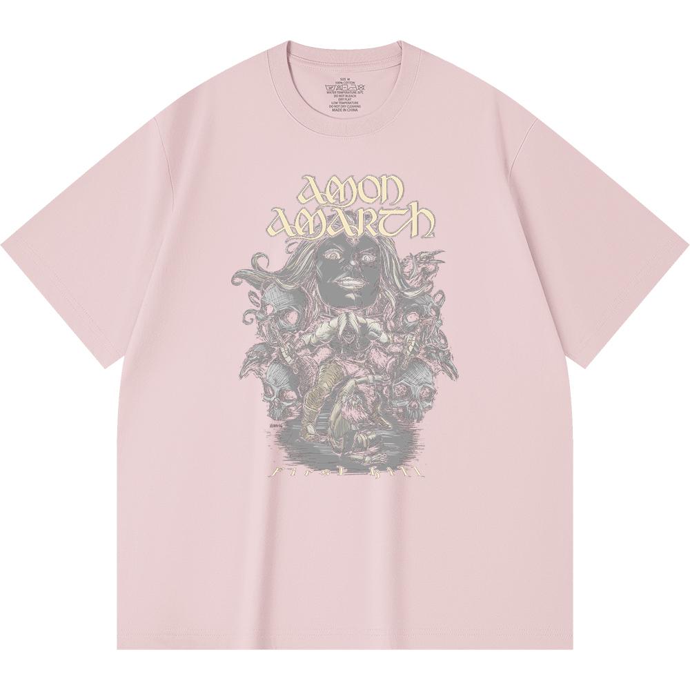 230 Gsm 100% Cotton Heavy Metal T-Shirt Rock Band Popular Music Print Unisex Heavy Cotton T Shirt
