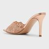 Summer Women's High Heel Sandals Lace Embroidery Pointed Open Toe Stiletto High Heel Sandals Party Slippers