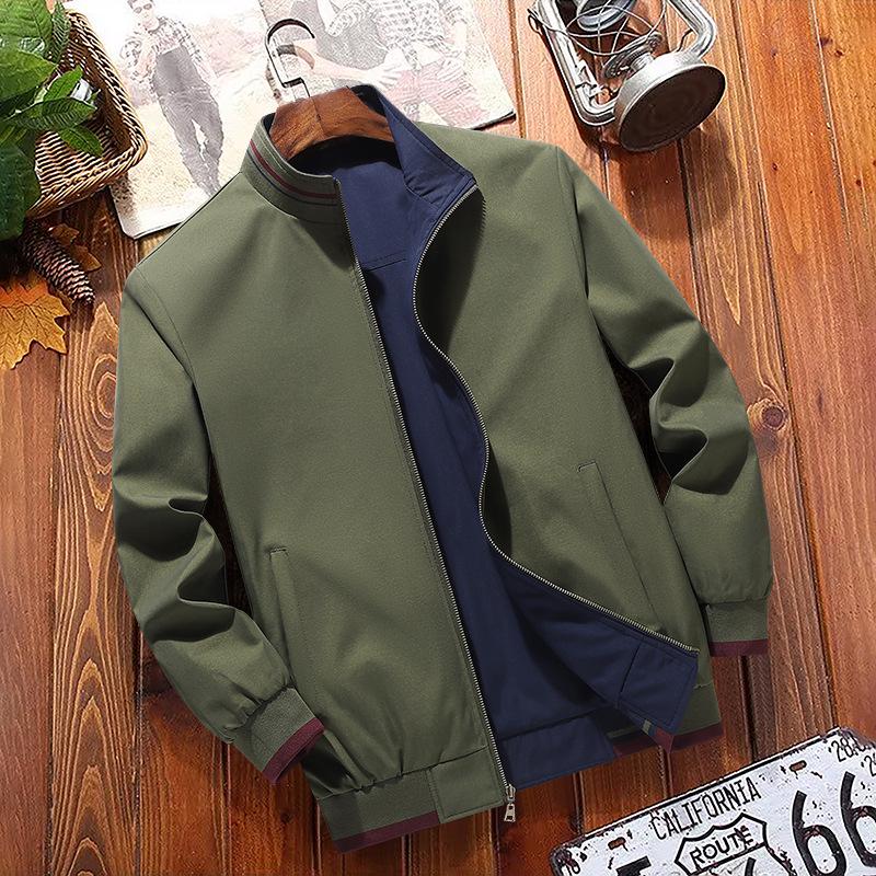 Men's Reversible Casual Stand-Up Collar Jacket
