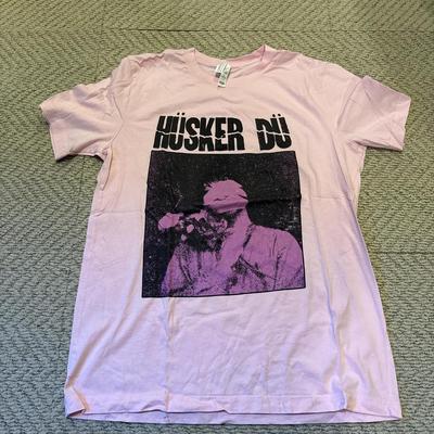 Rare Husker Du Light Pink T Shirt Graphic Tee  Heavy Cotton Tee Unisex T-Shirt