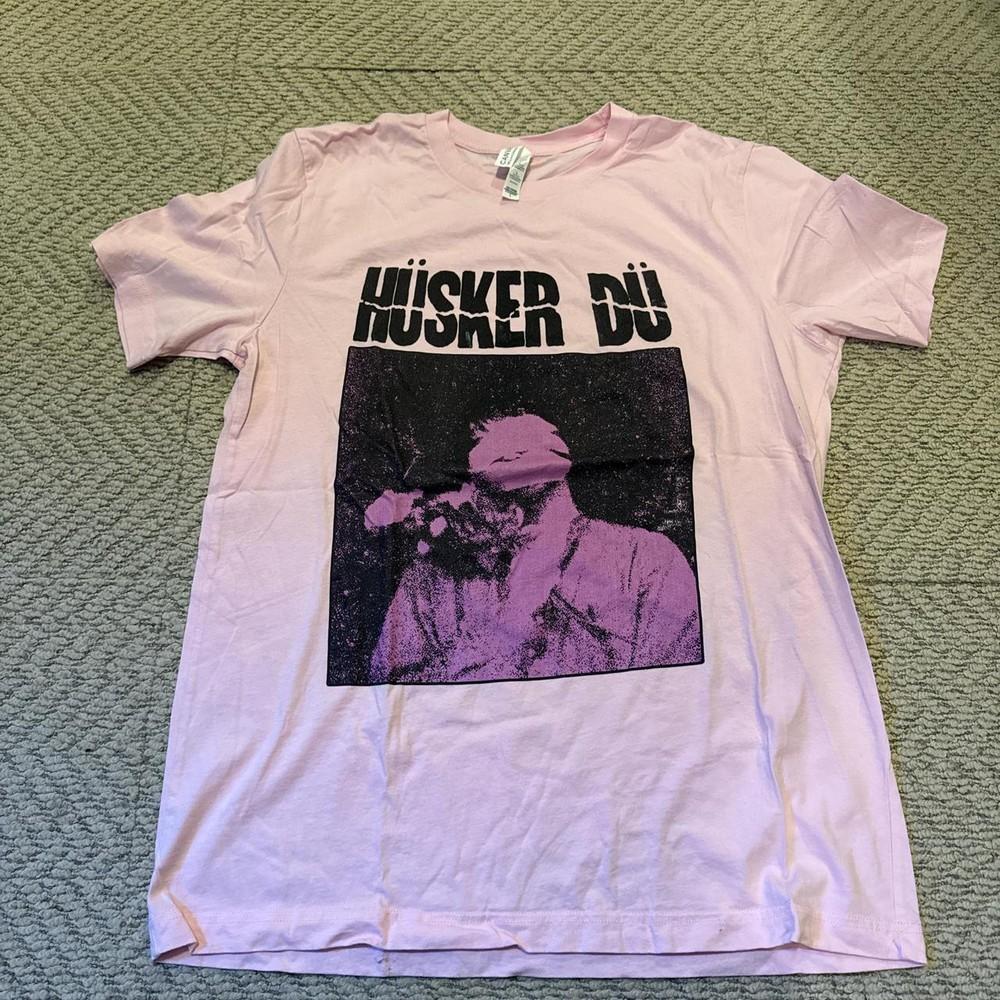 Rare Husker Du Light Pink T shirt Graphic tee  Heavy cotton tee Unisex T-Shirt XXXL