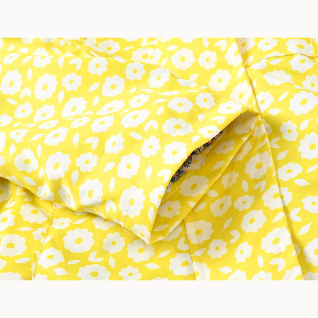 Frühlings- und Herbstjacke für Mädchen, modische Blumen-Windjacke, Kinder, taillierte Kapuzenjacke, mittellange Jacke