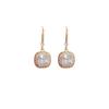 Ear Clips Without Ear Holes~ K Real Gold and Copper Micro-inlaid Zircon Earrings, Fashionable Light Luxury High-end Earrings, Long Ear Hooks.