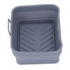 Silicone Air Cooker Pot Rectangular Fryer Liner Tray Replacement for Kitchen Cooking Accessories