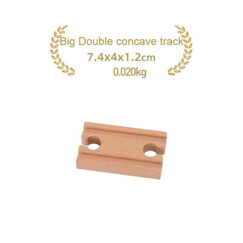 Children's Wooden Track Accessories Combination Universal Track Beech Wood Railway Train Track Toys Fit Biro All Brands Track