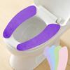 Toilet Seat Cover Non-Slip Elastic Fit Wrinkle Resistant Easy Wash Quick Drying No Slip Toilet Seat Protector