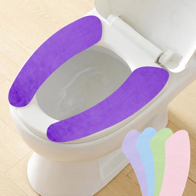 Toilet Seat Cover Non-Slip Elastic Fit Wrinkle Resistant Easy Wash Quick Drying No Slip Toilet Seat Protector