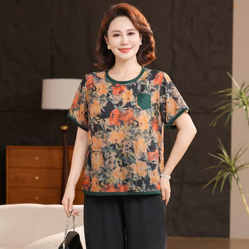 Women's Retro Chinese Style Summer Two-Piece Set