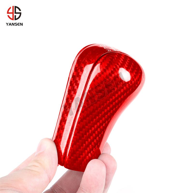 For Nissan GTR R34 1999-2002 R33 1994-1999 R32 1989-1994 Accessories Carbon Fiber Interior Gears Head Shift Cover Trim Sticker
