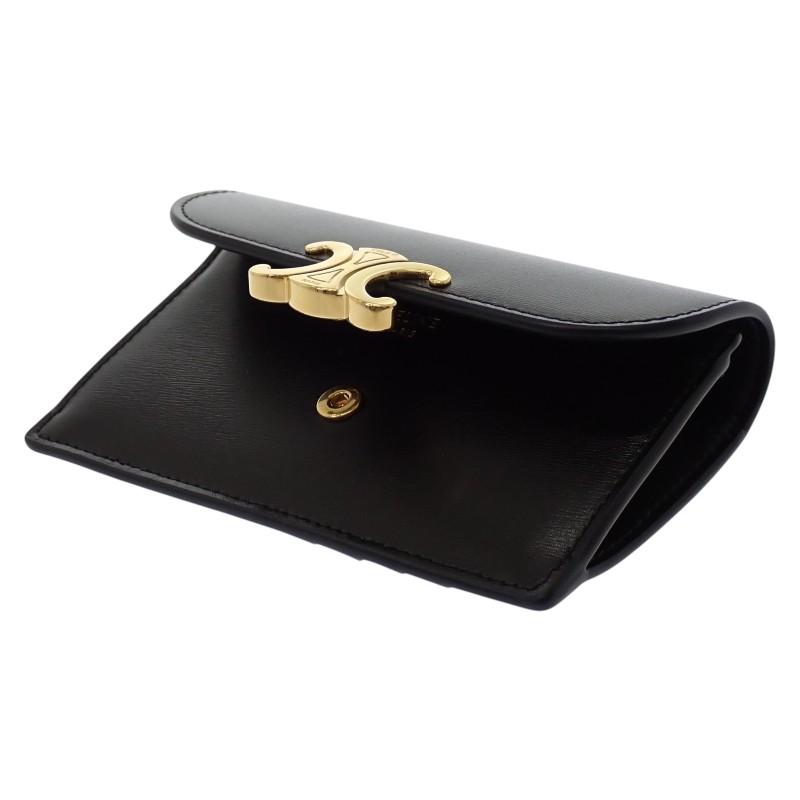 CELINE  10P073DPV.38NO Coin case black Calfskin Women