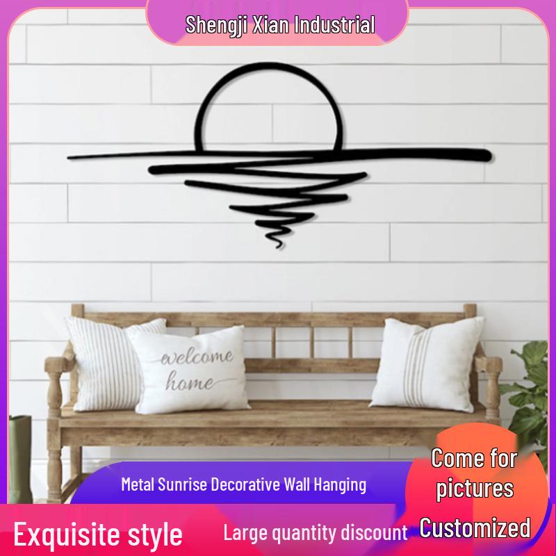 

Sunrise Sunset Metal Wall Art: Modern Minimalist Decor 8 inches/20 cm королівський синій колір