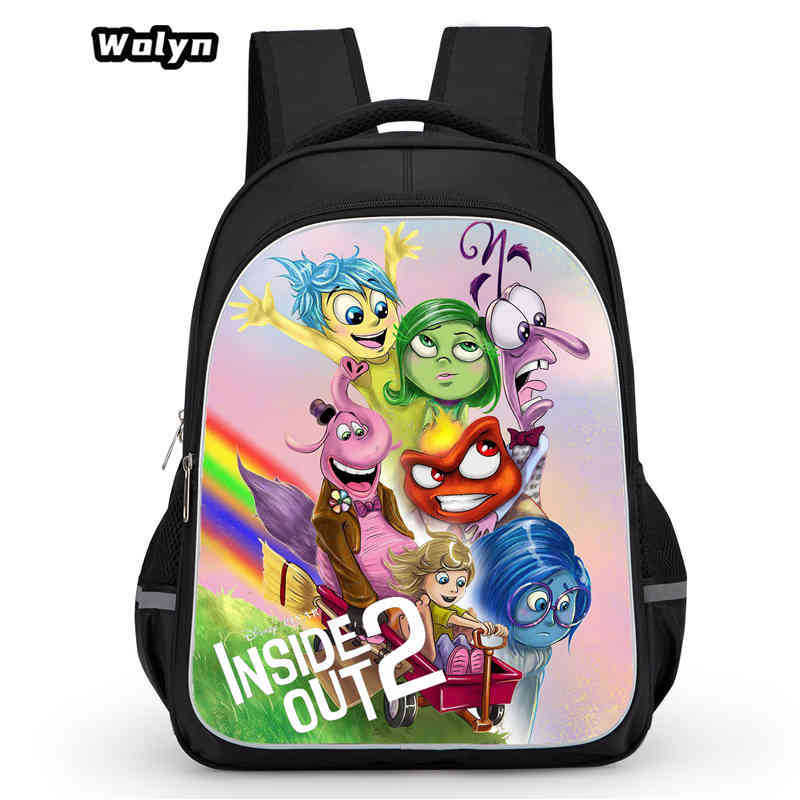 Mind Secret Service 2Ide Out Simple Cute Backpack Student School Bag Backpack