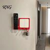 Elegant Wall Mounts Switch Decor Hook, Mounted Space Saving Design, Remote Control Decorative Entryway Hooks Storage Box, Key Holder for Living