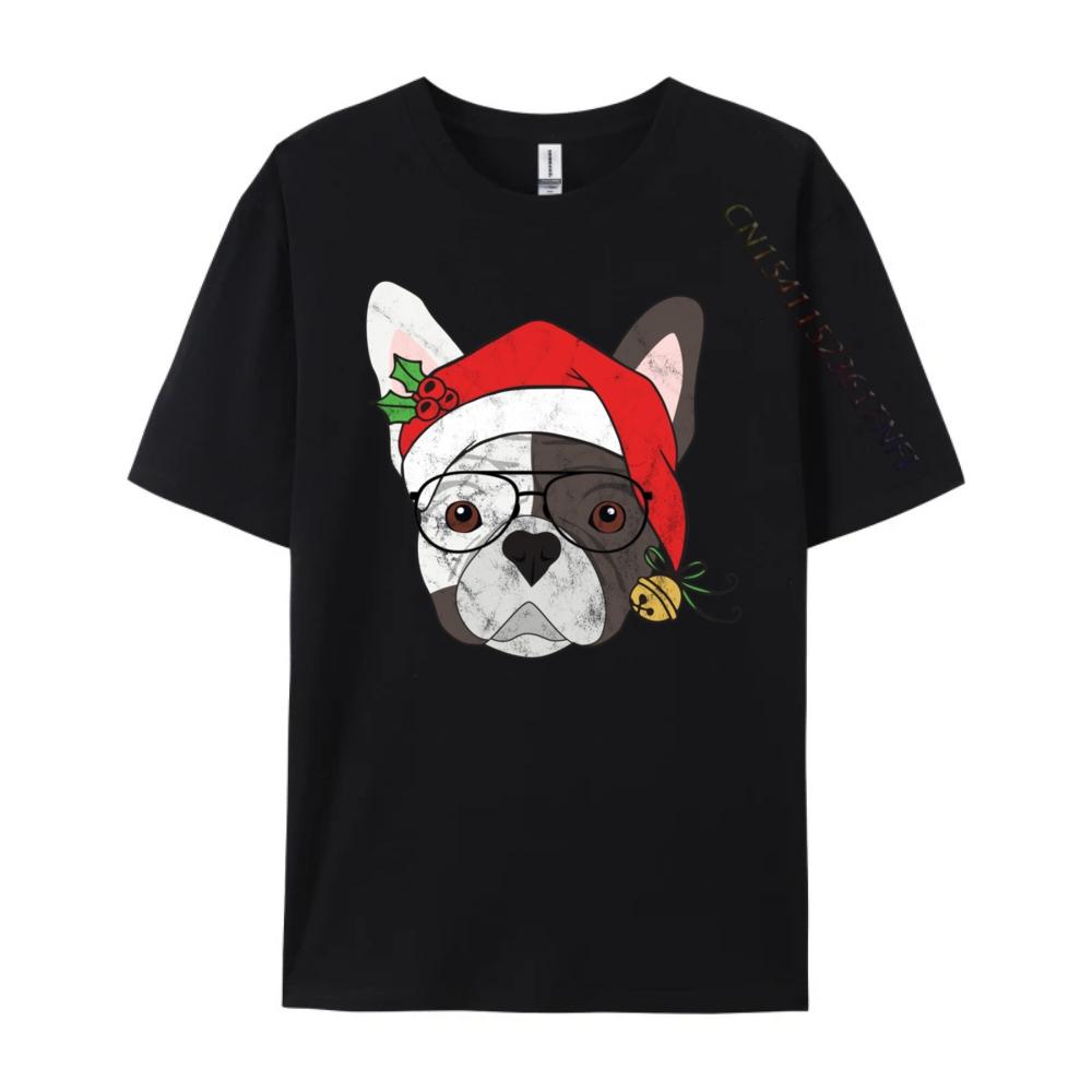 Frenchie White Graphic Tee Men's Clothes Lovers Day Oversized T Shirt Men Band Tshirts Vegan