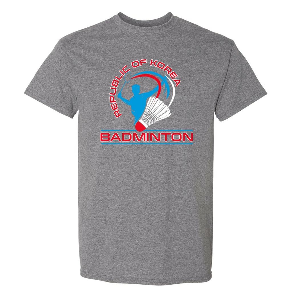 South Korea Badminton - Sports Athletics Summer T Shirt - Graphite Heather