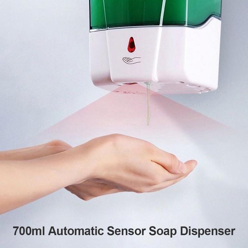 700ml Automatic Battery Powered Liquid Soap Dispenser Public Smart Sensor for Hand Washing for Kitchen Bathroom Accessories Set | Liquid Soap Dispense