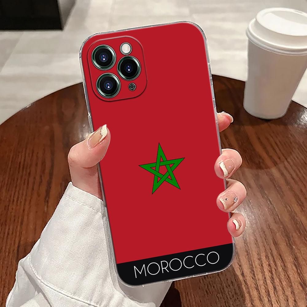 Morocco Flag Maroc Passport Case For Apple iPhone 17 16 15 14 13 12 11 Pro Max 16 Plus 16E 17Air 17Pro Phone Cover Silicon Funda