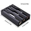 Kitchen Plastic Wrap Cutter Box with Kitchen Paper Holder 3-in-1 Shelf Foil Parchment Bamboo Storage Box