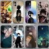 Mob Psycho 100 Cartoon Phone Case For iPhone 16,15,14,13,12,11 Plus,Pro Max,XS,X,XR,SE,Mini,8,7,Soft Silicone Black Cover