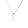 Men's Cute Dinosaur Necklace: Cartoon Stainless Steel Pendant with Sweater Chain