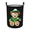 St. Patrick's Day Laundry Basket Collapsible Baby Hamper for Nursery Toys Organizer Storage Bins