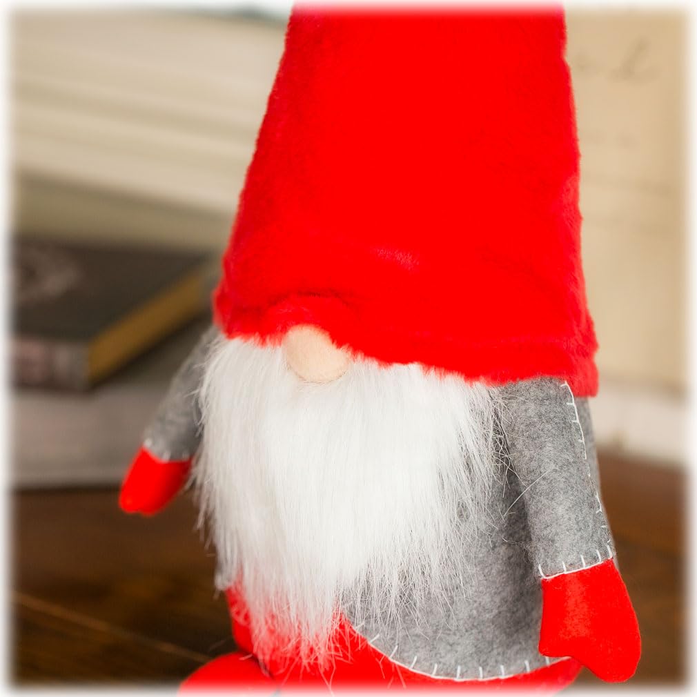 Devalier Yule Tomte Christmas Nordic Santa Claus Stylish Christmas Room Yule Tomte Ornament, Fairy, 42cm, Large, Design, Ornament, Accent, (Red)
