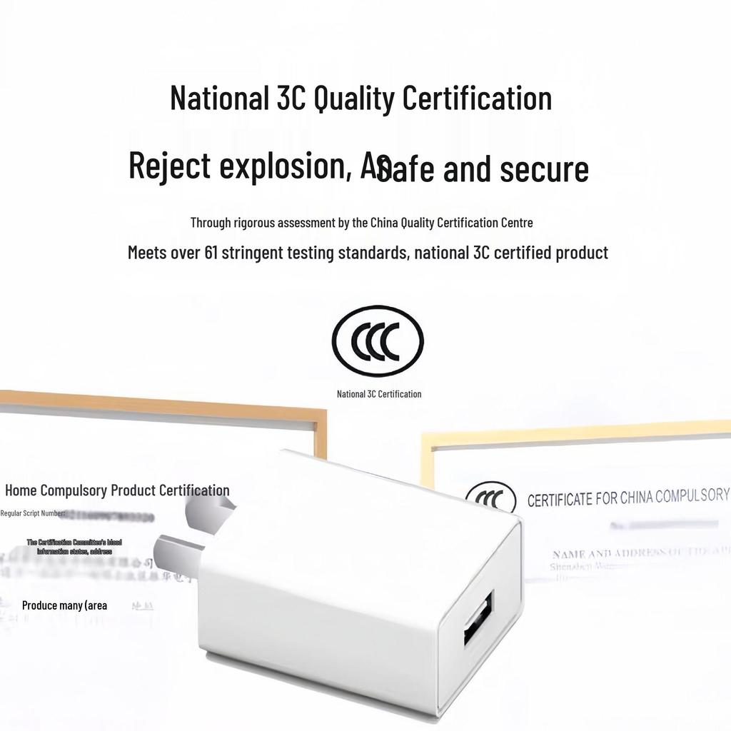 5V 2A USB Charger, 3C Certified for Android Tablets and Phones