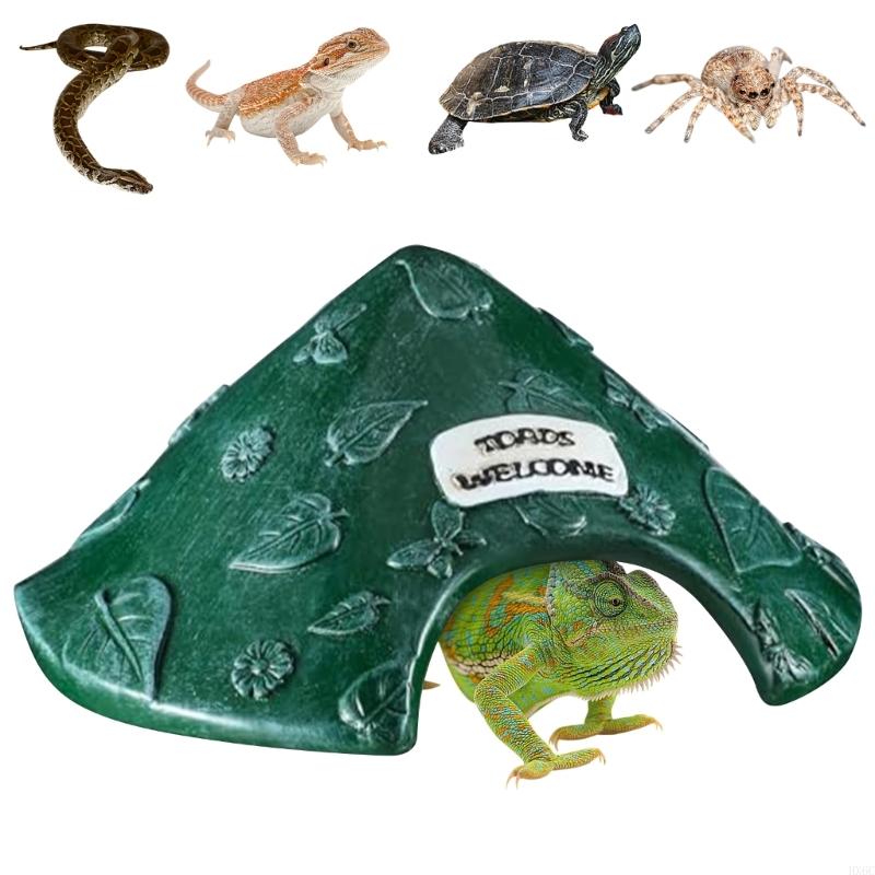 Herpeton Shelter Cave Rosin Shelter For Toads Toads Lizards Shellback Habitat Outdoor Garden Deck HX6C