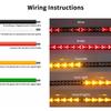 Led Tailgate Light Bar Strip, 2026 Upgraded Light Led Bar Signal Break Reverse, Turn Signal Strip