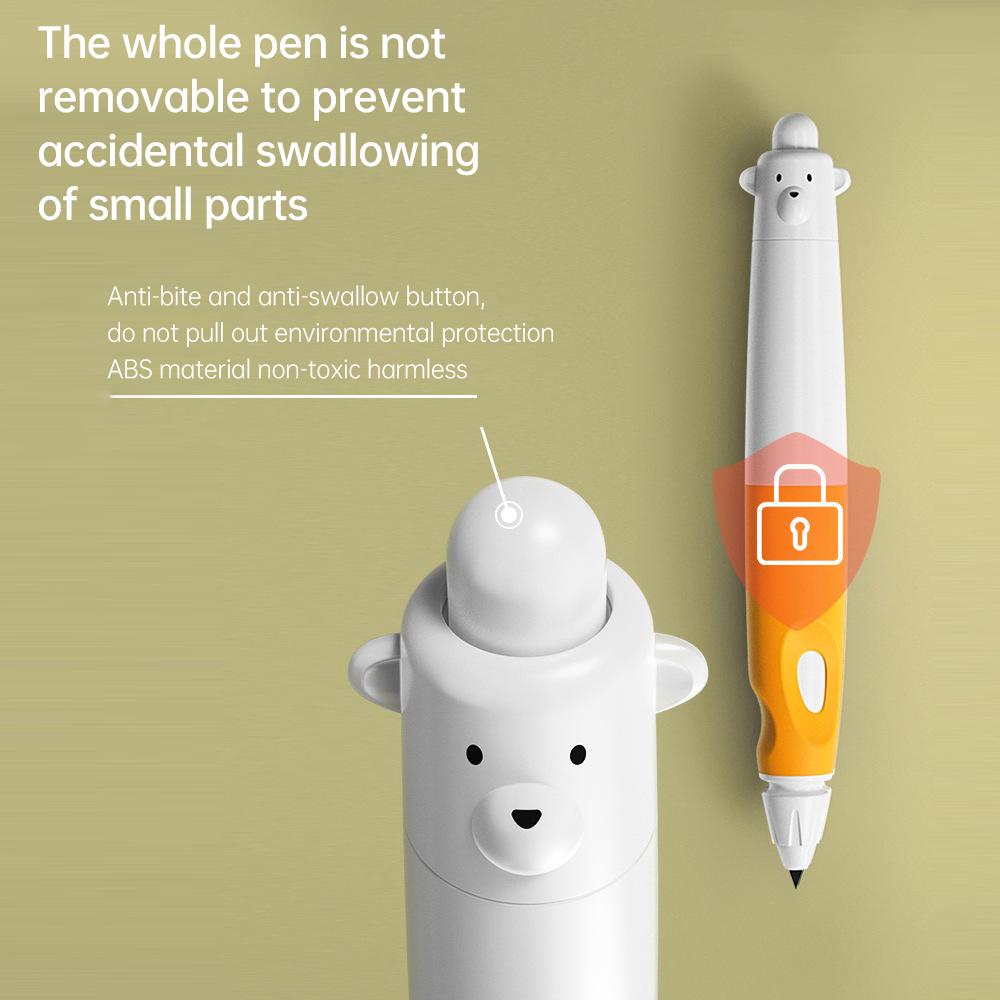 NBX Handwriting Pencil 2mm Lead Automatic Pencil Correction Grip Uninterrupted Lead Nonslip