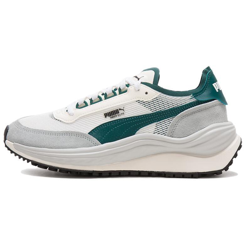PUMA Rider Elite  Warm White Green Medium Gray  Men s 402922-07 EU 43