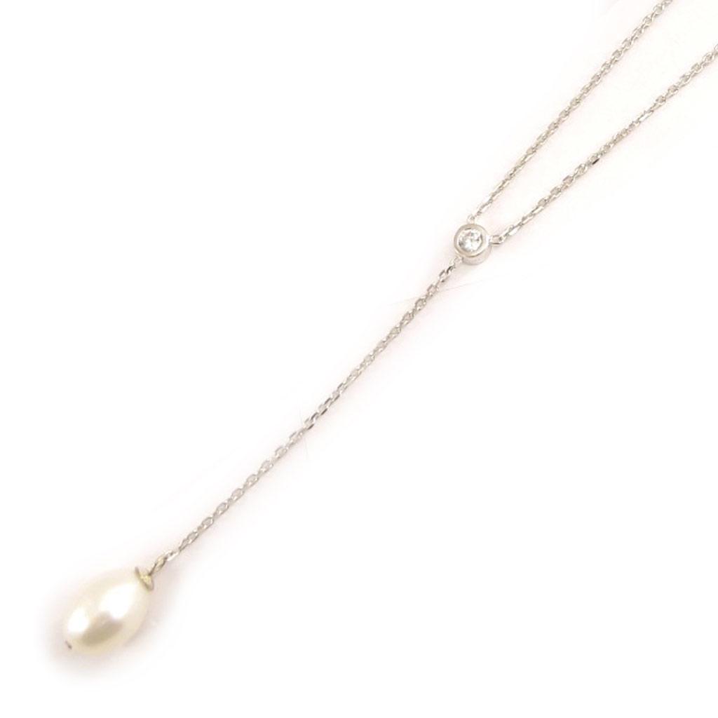 Les Trésors De Lily [C9449] - Stříbrný náhrdelník 'Unique' Stříbrně bílý (rhodiovaný) - 8x1 cm
