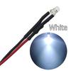 5X F3 3mm 20cm Vorverdrahtete LED-Rundlichtlampe, Chip-Perlen-Kabel, DC 12V-Emitting-Dioden