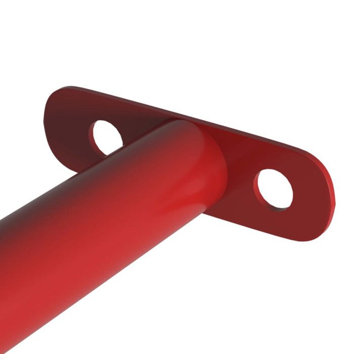 Barre de retournement - VIDAXL - 125 cm - Enfant - Rouge - Métal