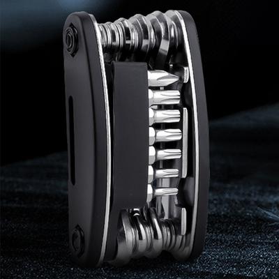 16-in-1 Multi-functional Bicycle Tool Hexagonal Screwdriver Socket Wrench Portable Folding Multi Purpose Tool For Bike Owners