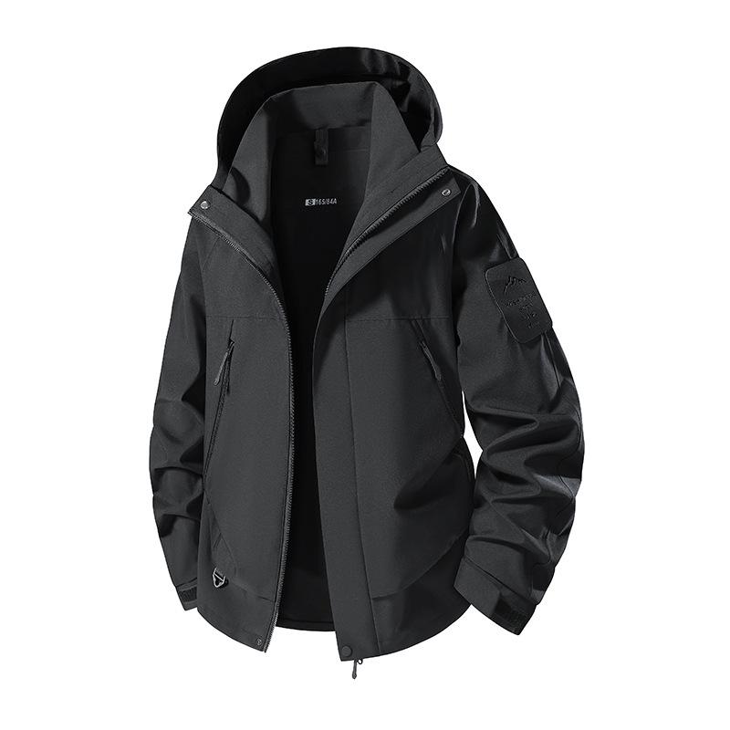 Mountain Windproof Waterproof Hooded Jacket for Outdoor Hiking and Climbing - Unisex
