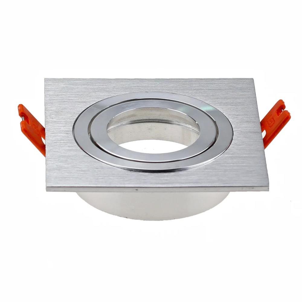 Aluminum Ceiling Spotlight GU10 MR16 Ceiling Lamp Base Energy Saving Downlight LED Angle Adjustable Rotating Indoor Lighting