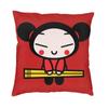 Pucca Modern Throw Pillow Cover Home Decorative Cartoon Character Cushion Case Double-Sided Printing Outdoor Cushion Pillowcases