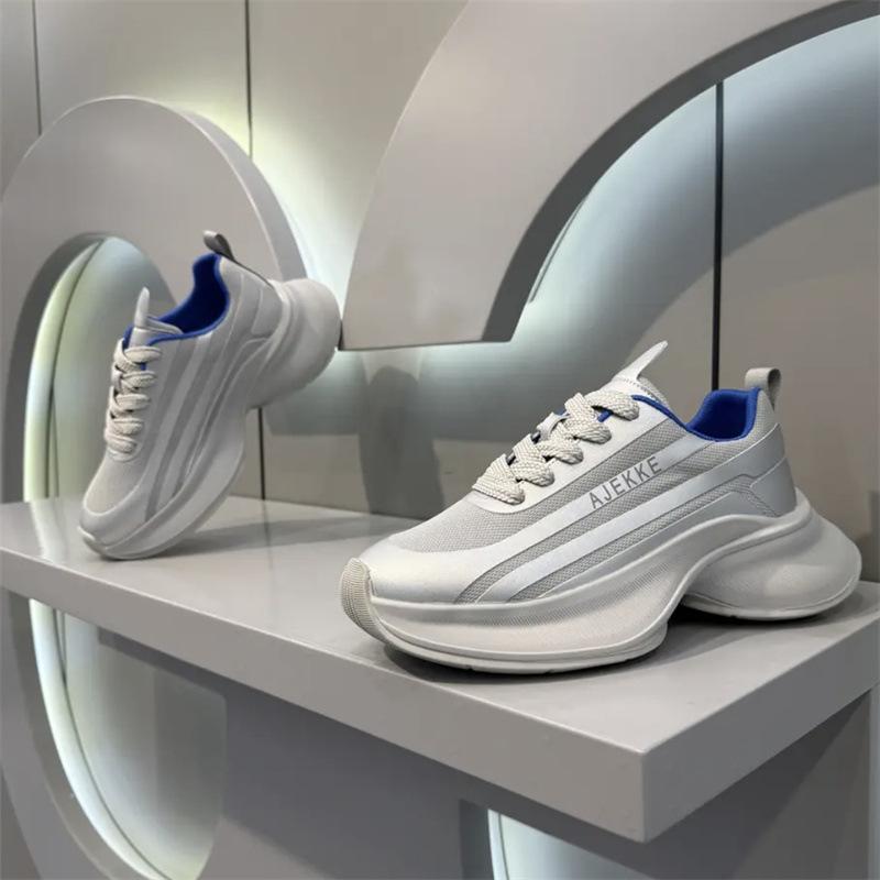 

Summer Versatile Men s Casual Shoes Thick-soled Heightening Breathable Sneaker Mens Running Tennis Shoes Tenis Masculino 39