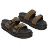 Dr. Martens Myles Slide DMs Olivové Jednoduché Pohodlné Protioděrné Klouzací Sandály Unisex Sandály Tmavě Zelené 41115300