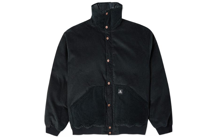 Converse Down Jackets Men s Black Stand Collar Moderate 10023796-A01 XL
