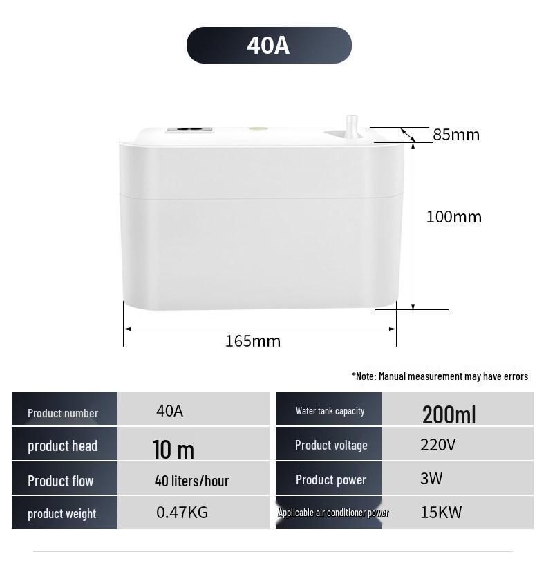 Automatic External Condensate Drain Pump for Air Conditioner Cabinet - Compact Lifting Pump for Home Use